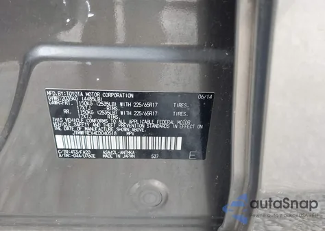 2014 Toyota Rav4 Xle from USA, damaged, VIN JTMWFREV4ED040518